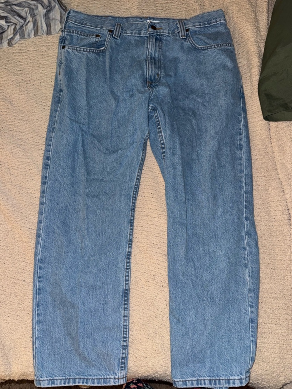 Carhartt Classic Light Wash Denim Jeans Size 36 x 28 - Picture 3 of 6